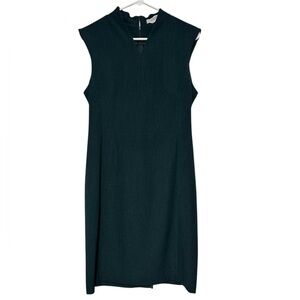 MM Lafleur Career Dress Size‎ 8 Blue Green Teal Office Pencil Sheath Classic